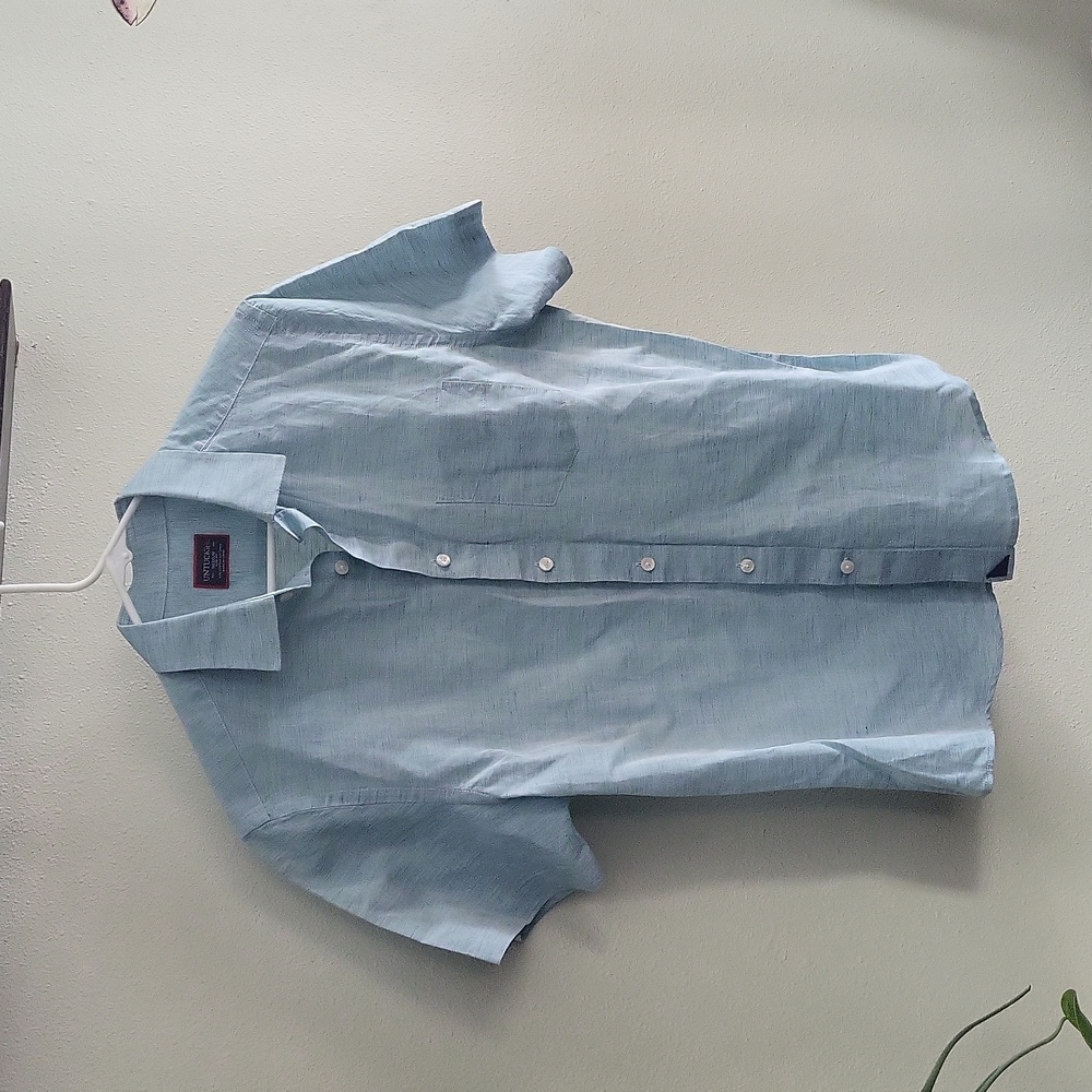 Untuck It Wrinkle Free Button Down Slim Fit Mens M